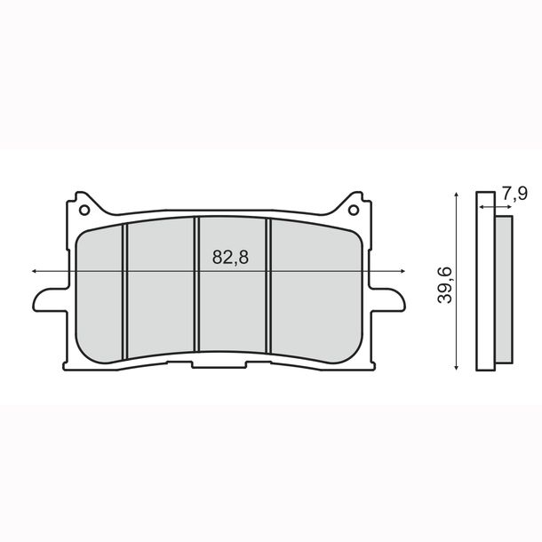Bremsbeläge Sinter-Tech RMS für Honda Africa Twin