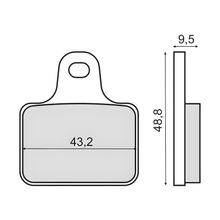 brake pads sintered front for Bimota DB9 Brivido S 1198cc 2011>