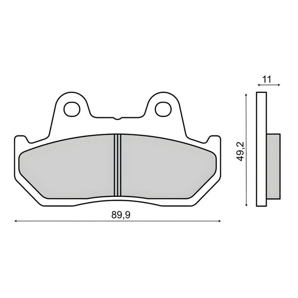 Bremsbeläge Sinter-Tech RMS für Honda CB 125ccm 83-89