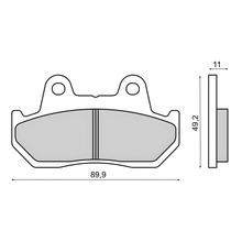 Brake pads Sinter-Tech RMS for Honda CB 125 cc 83-89