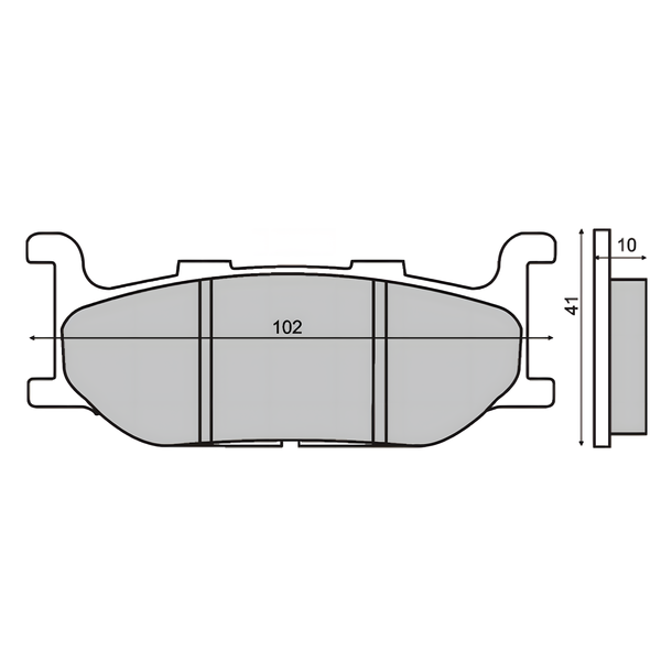 Sinterremblokken voor Yamaha Majesty 400