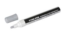 Reifenstift Tyre-Pen / Permanentmarker für Motorradreifen in weiß oder silber