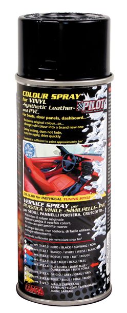 Vinyl (synthetic leather) and PVC interior component touch-up spray - dark