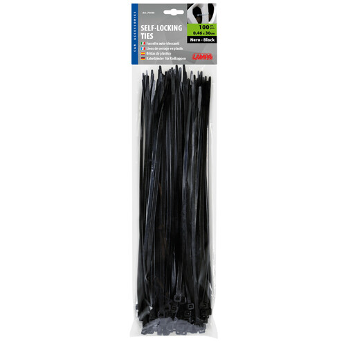 Fascette Lampa 100 pz - 30 cm - Colore: Nero - Colore: Grigio