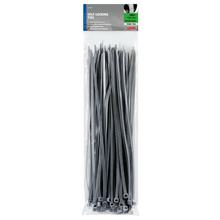 Abraçadeiras Lampa 100 un. - 30 cm - Cor: Preto - Cor: Cinza