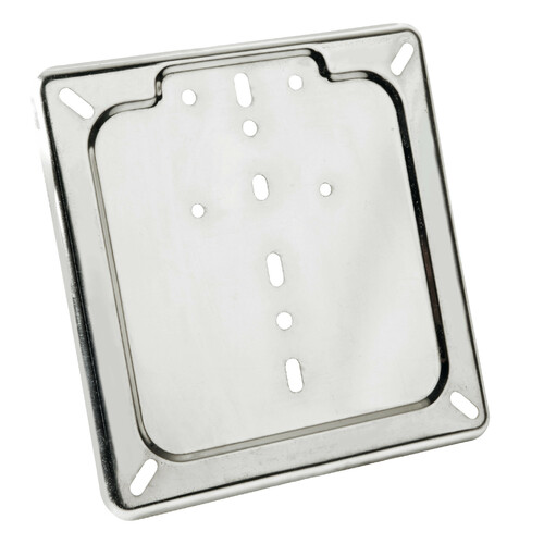 stainless steel license plate holder black