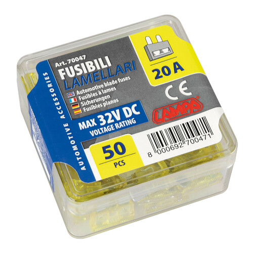 Lamellensicherung Lampa 50 Stück 12/32V