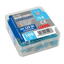 Set di 100 Micro-Fusibili Lamellari, 12/32V