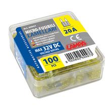 Set di 100 Micro-Fusibili Lamellari, 12/32V