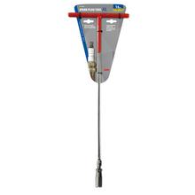 Articulated spark plug wrench with long handle Design: 16 mm