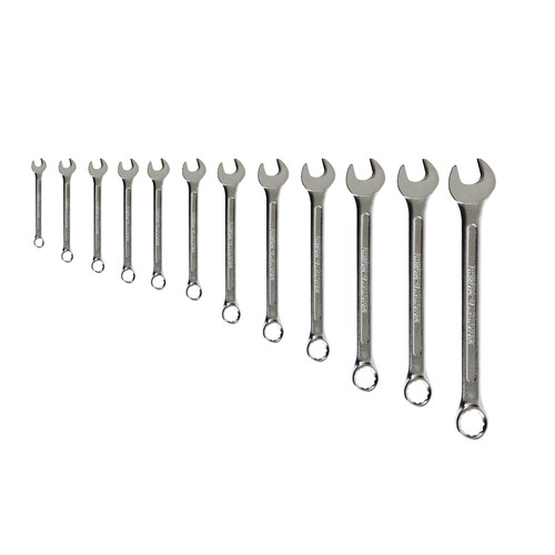 Set 12 combination open & ringed spanner