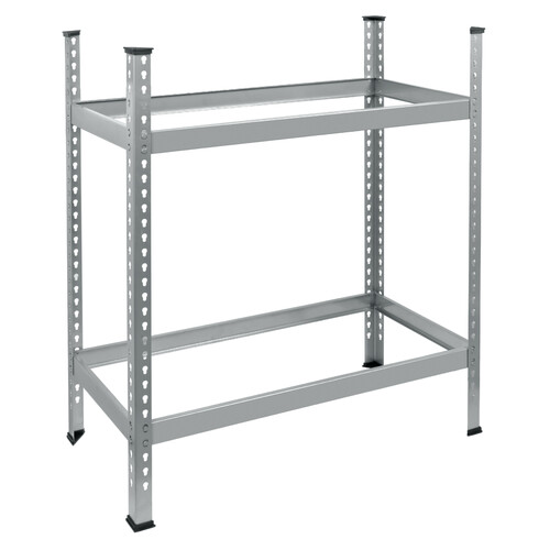 Floor rack for tyres or wheel sets