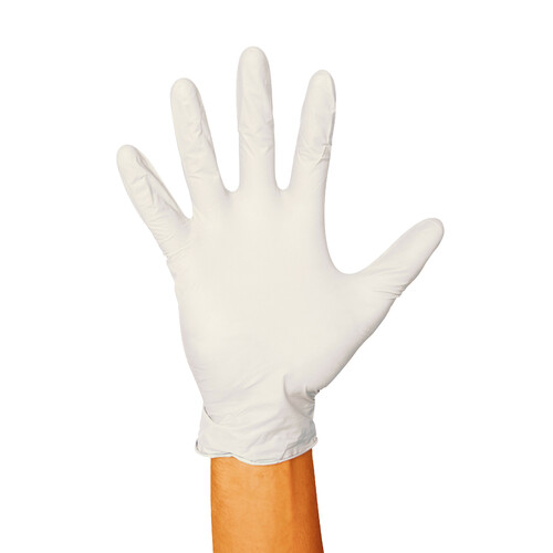 Synthetic elasticized vinyl gloves - 20 pcs