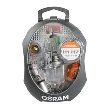 Sada žárovek světelných zdrojů OSRAM sada náhradních žárovek 12V H1 / H7 + pojistky