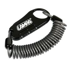 Lampa Raptor antidiefstalslot met spiraalkabel 150cm