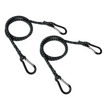 Snap-Hook, Paar elastische Kordeln mit Karabinern aus Aluminium