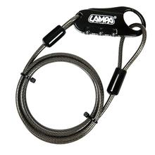 Schloss Lampa Portex Diebstahlsicherung mit Spiralkabel 150cm