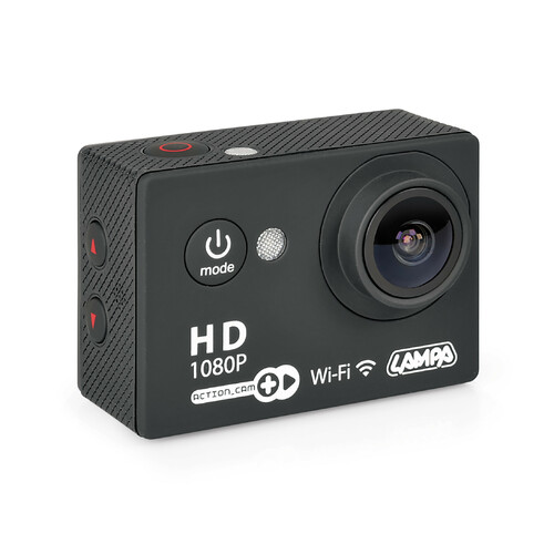 Action-Cam Plus, Telecamera per Sport 1080p WiFi + Kit Accessori