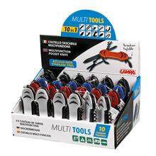 Multi Tools, Multifunktionstaschenmesser 10 in 1, Ausstellungsständer 24 St.