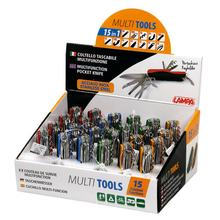 Multi Tools, Multifunktionstaschenmesser 15 in 1 - Ausstellungsständer 24 st.