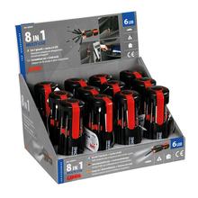 Set Cacciavite Multifunzione 8 in 1, con Lampada Torcia a LED - Espositore da 12 Pz.