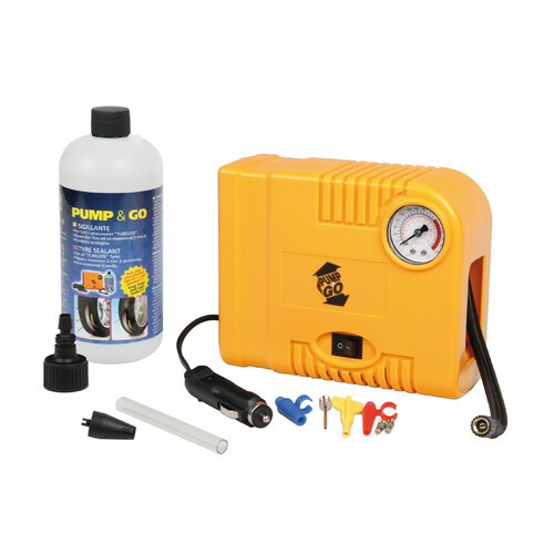 Pompa & Ripara, Kit di riparazione pneumatici