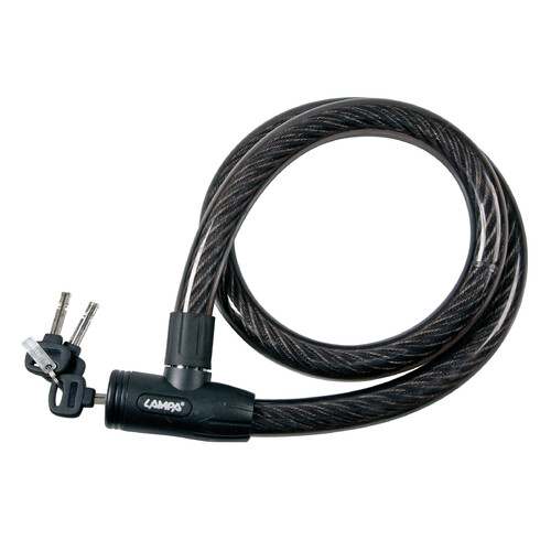 Cobra, hardened steel cable lock - 120 cm