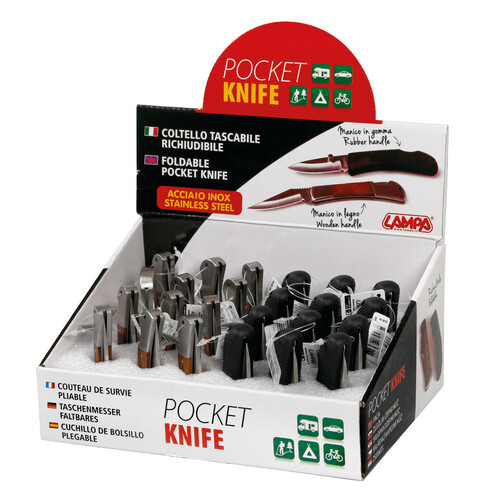 Foldable pocket knives, 24 pcs display