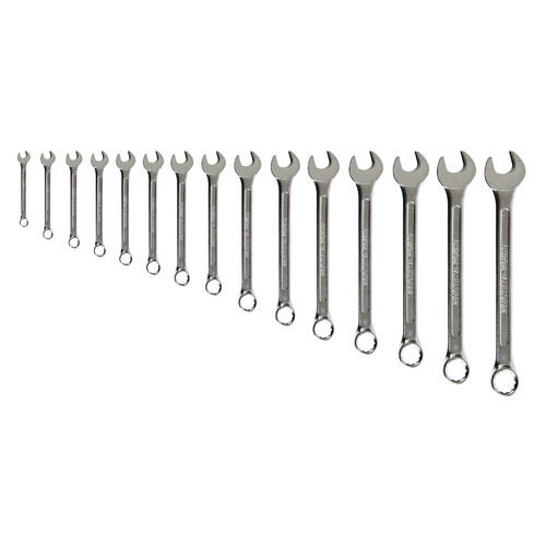Set 15 combination open&ringed spanner