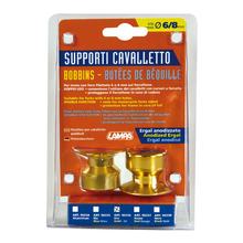 Kit Suportes Reforço 6 / 8 mm dourado