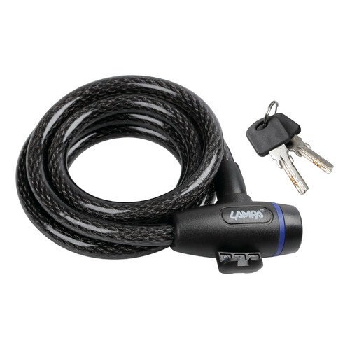 Câble de sécurité antivol Lampa en acier 12mm 180cm