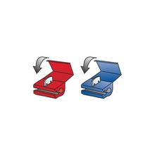 10 Schnellverbinder - Rot / Blau
