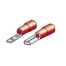 Kit 20 flache Kabelenden - Rot