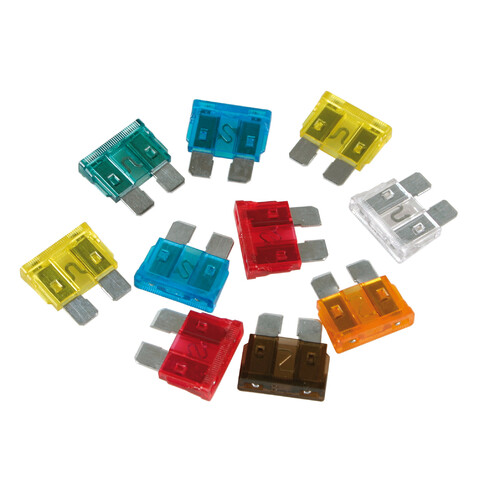 Set 10 sortierte Lamellensicherungen 12/32V