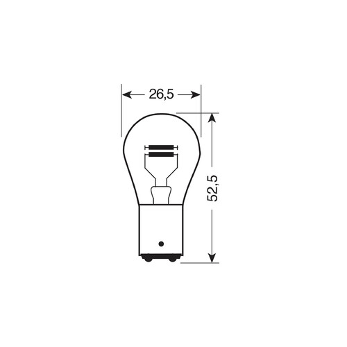 Glühlampe Leuchtmittel OSRAM 12V Ultra Life P21/5W 21/5W BAY15D, 1 Stück – Bild 2