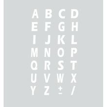 Klebebuchstabe Lampa (15x10 mm) - Weiß - A-Z kit