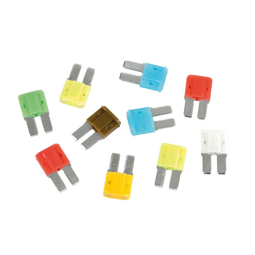 Set van 10 verschillende microfin-zekeringen Micro-Duo, 12/32V