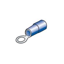 10 Endstücke - Ringkabelenden - blau