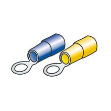 Kit de 40 Terminales de Cable de Anillo - Amarillo/Azul
