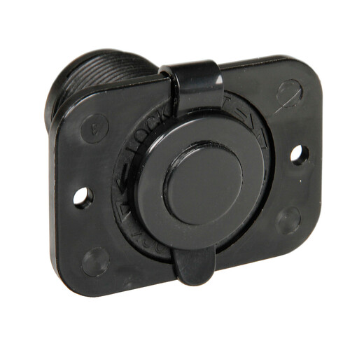Ext-1, flush mount socket, 12/24V