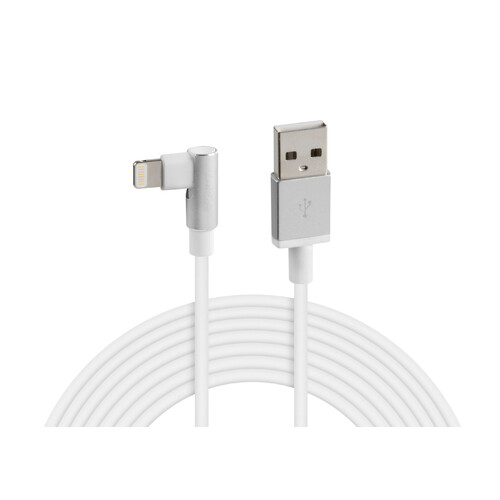 Cable Lámpara 90° USB Lightning - 200 cm - Blanco