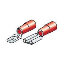 Kit 40 embouts de câble plats - Rouge