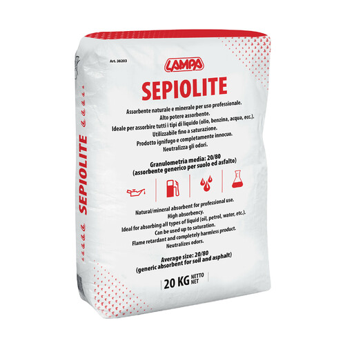 Sepiolite, generic absorbent for soil and asphalt, 20Kg