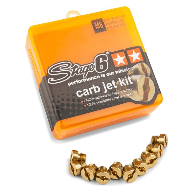 Stage6 Dellorto 6mm carburateursproeierset - 10 stuks