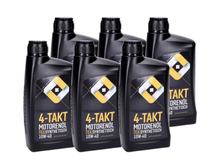 4-takt motorolie 101 Octaan semi-synthetisch 10W40 - 6x 1 liter