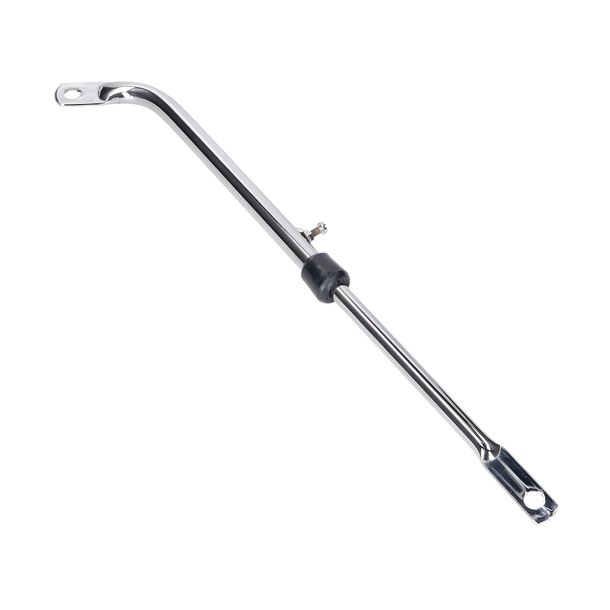 Soporte de escape cromado ajustable universal para ciclomotor/mokick