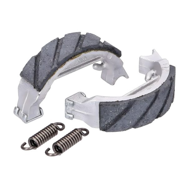 Jeu de mâchoires de frein Racing 80 x 18 mm pour cyclomoteur Puch Maxi (jante à rayons), Peugeot 103, 104, Honda Camino