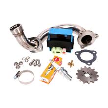 CDI instelbare smoorset/roestvrijstalen spruitstuk voor Derbi Senda, Aprilia RX, SX, Gilera RCR, SMT 2018- (Euro4)