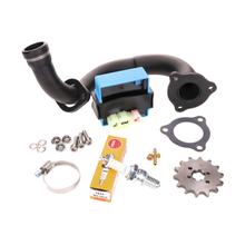 Entdrosselungskit CDI einstellbar / schwarzer Krümmer für Derbi Senda, Aprilia RX 50, SX 50, Gilera RCR, SMT 2018- (Euro4)
