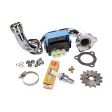 Entdrosselungskit CDI einstellbar / verchromter Krümmer für Derbi Senda, Aprilia RX, SX, Gilera RCR, SMT 2018- (Euro4)